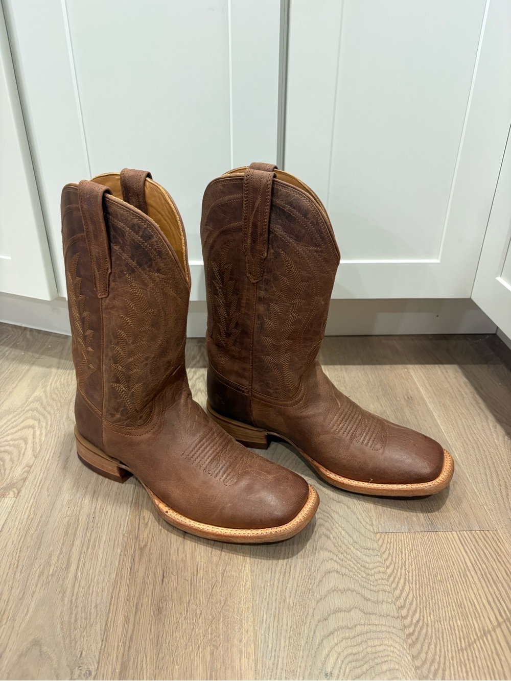 Tecovas The Doc Scotch Goat  Brown Leather Western Boots size 9.5EE